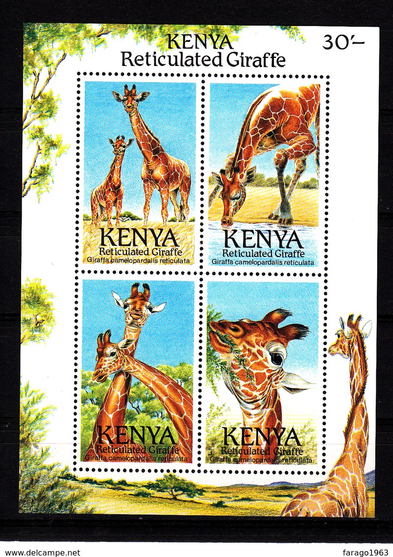 1989 Kenya Giraffes Miniature Sheet MNH - Kenia (1963-...)