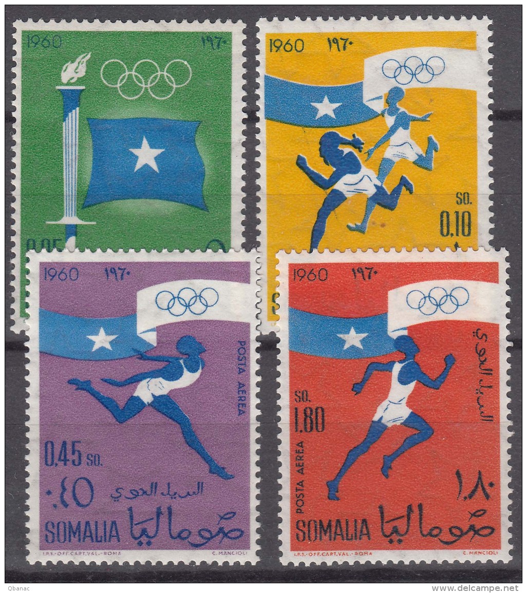 Somalia 1960 Olympic Games Mi#8-11 Mint Never Hinged - Somalia (1960-...)