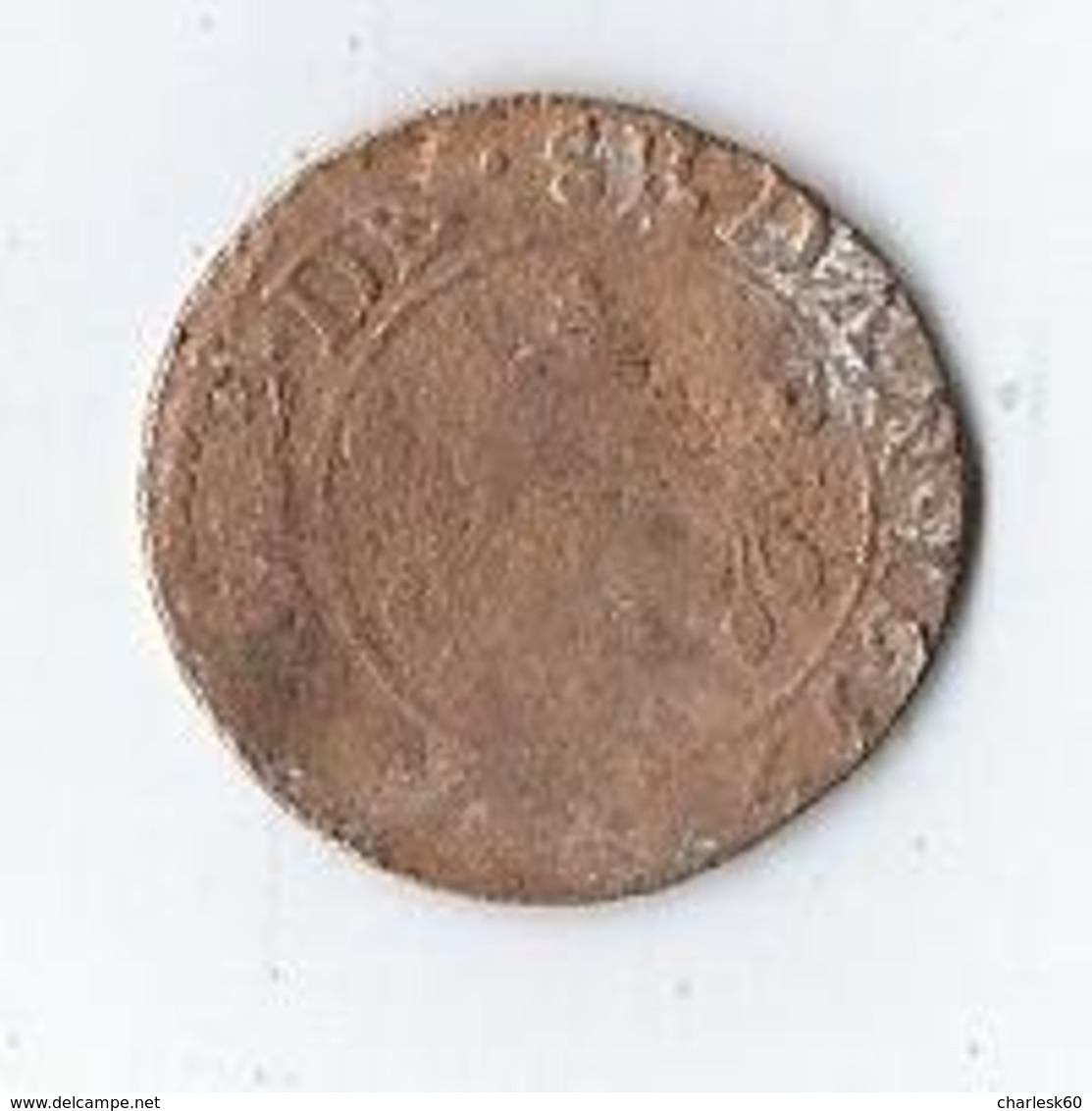 France Louis XIII Double Tournois De Sedan 1639 - 1610-1643 Lodewijk XIII Van Frankrijk De Rechtvaardige