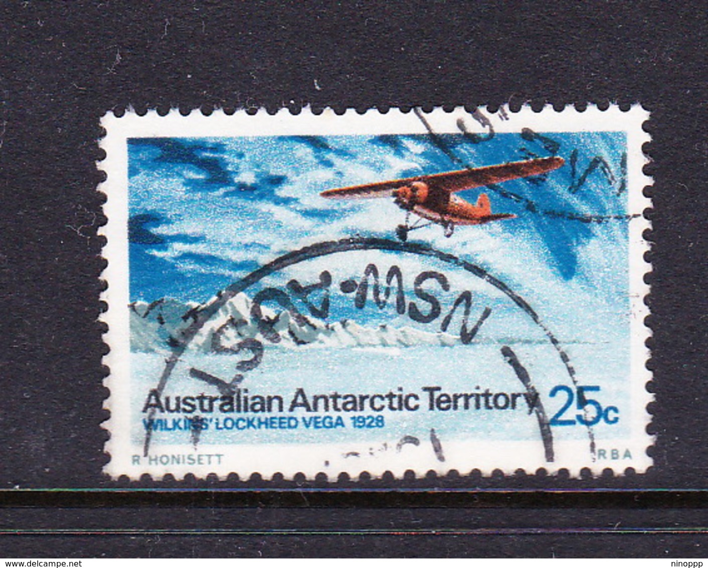 Australian Antarctic Territory S 30 1973 Definitives 25c Lockheed Used - Used Stamps