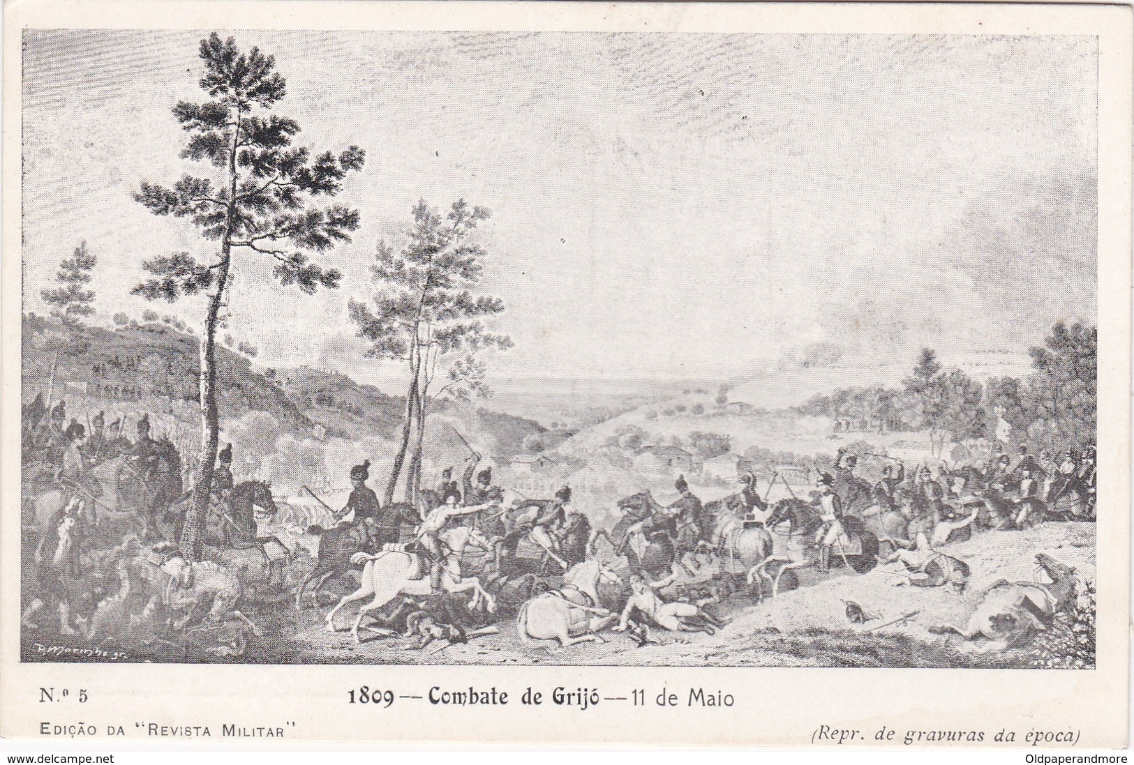 POSTCARD PORTUGAL - GUERRA DA PENINSULA - COMBATE DE GRIJÓ - Other & Unclassified