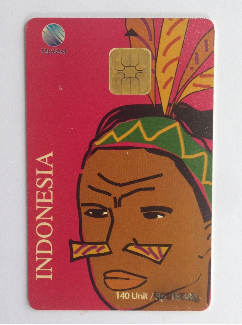 Indonesia Phonecard - Cultural (Dayak Woman From Kalimantan) Used - Indonesia