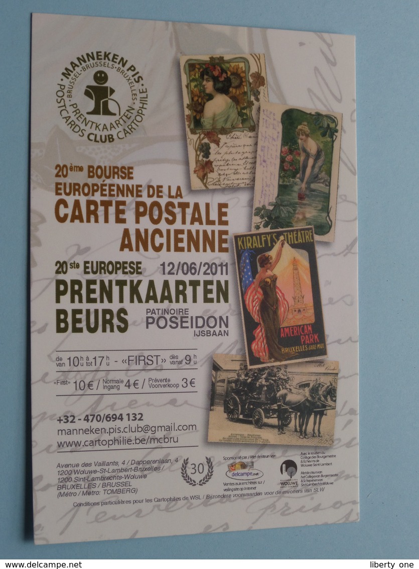 Manneken-Pis PRENTKAARTEN / Carte Postale Ancienne 12/06/2011 ( Verschillende Nummers Zie Beschrijving ) BRUSSEL ! - Bourses & Salons De Collections