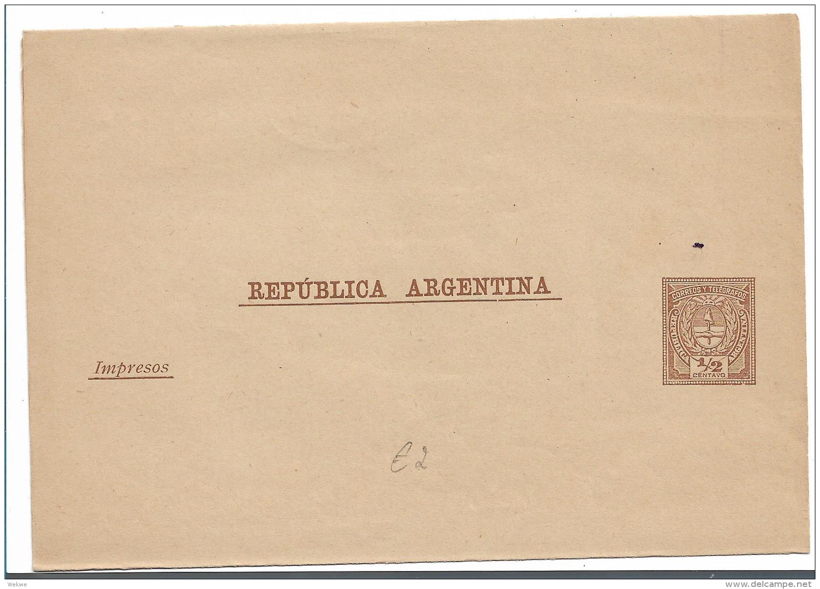 AR030 / Argentinien, 1/2 Centavo Briefumschlag - Ganzsachen