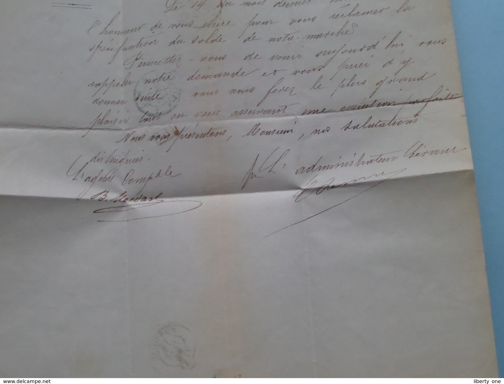 Brief 1866 Van Hauts-Fourneaux USINES & CHARBONNAGES De SCLESSIN > ONTOISE France : Stamp Jemeppe & Erquelines ! - Privées & Locales [PR & LO]