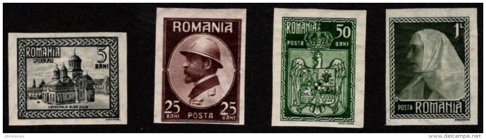 ROM SC #289ff MH (HR) 1922 K Ferdinand I And Q Marie Imperf CV $150.00 (H) - Unused Stamps