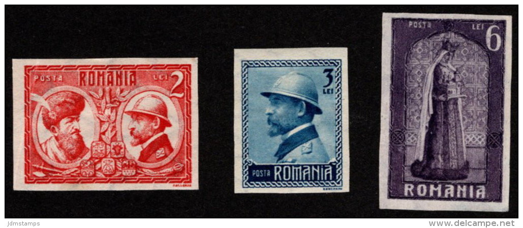 ROM SC #289ff MH (HR) 1922 K Ferdinand I And Q Marie Imperf CV $150.00 (H) - Unused Stamps