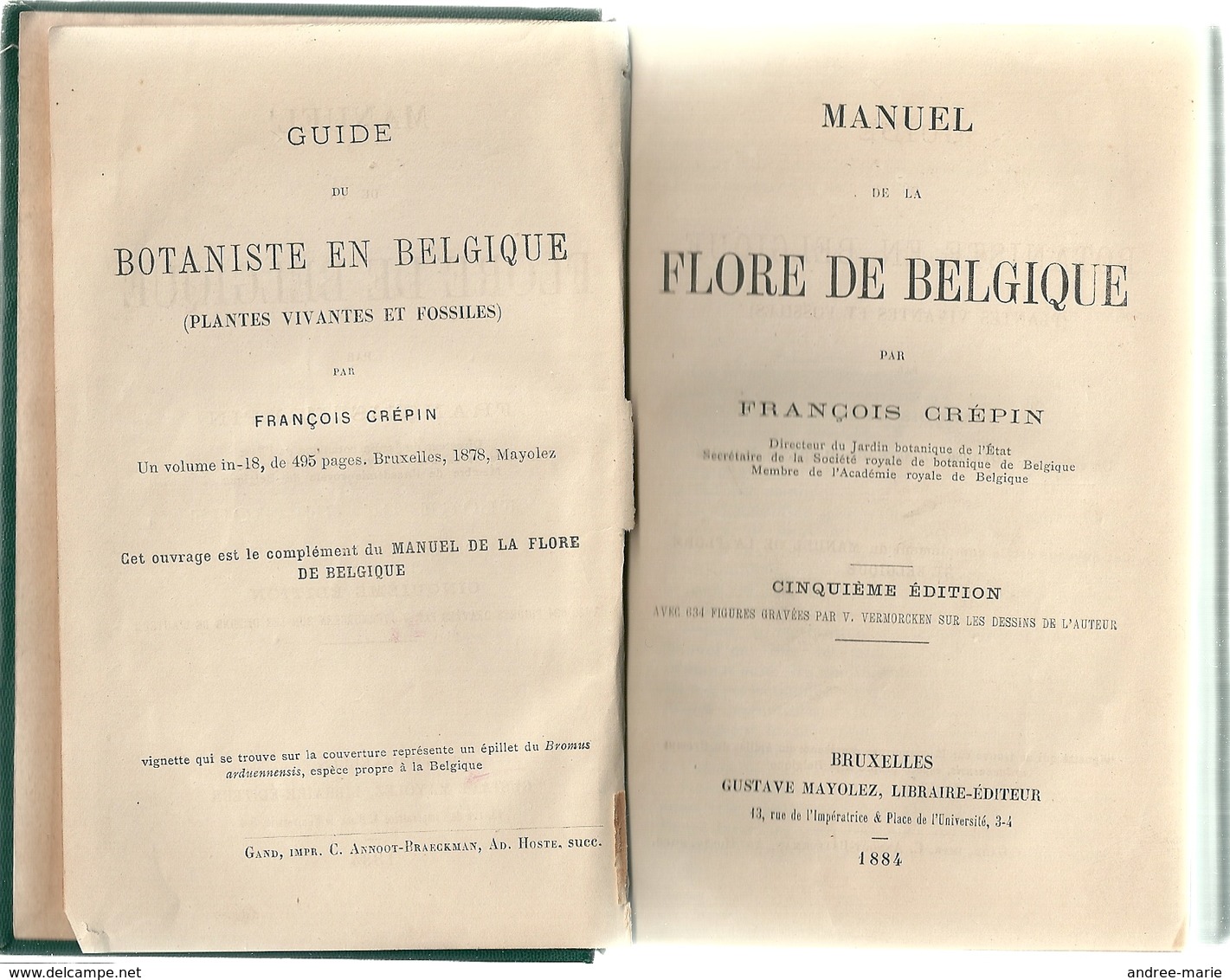 Manuel De La Flore De Belgique - 1897 - 1801-1900