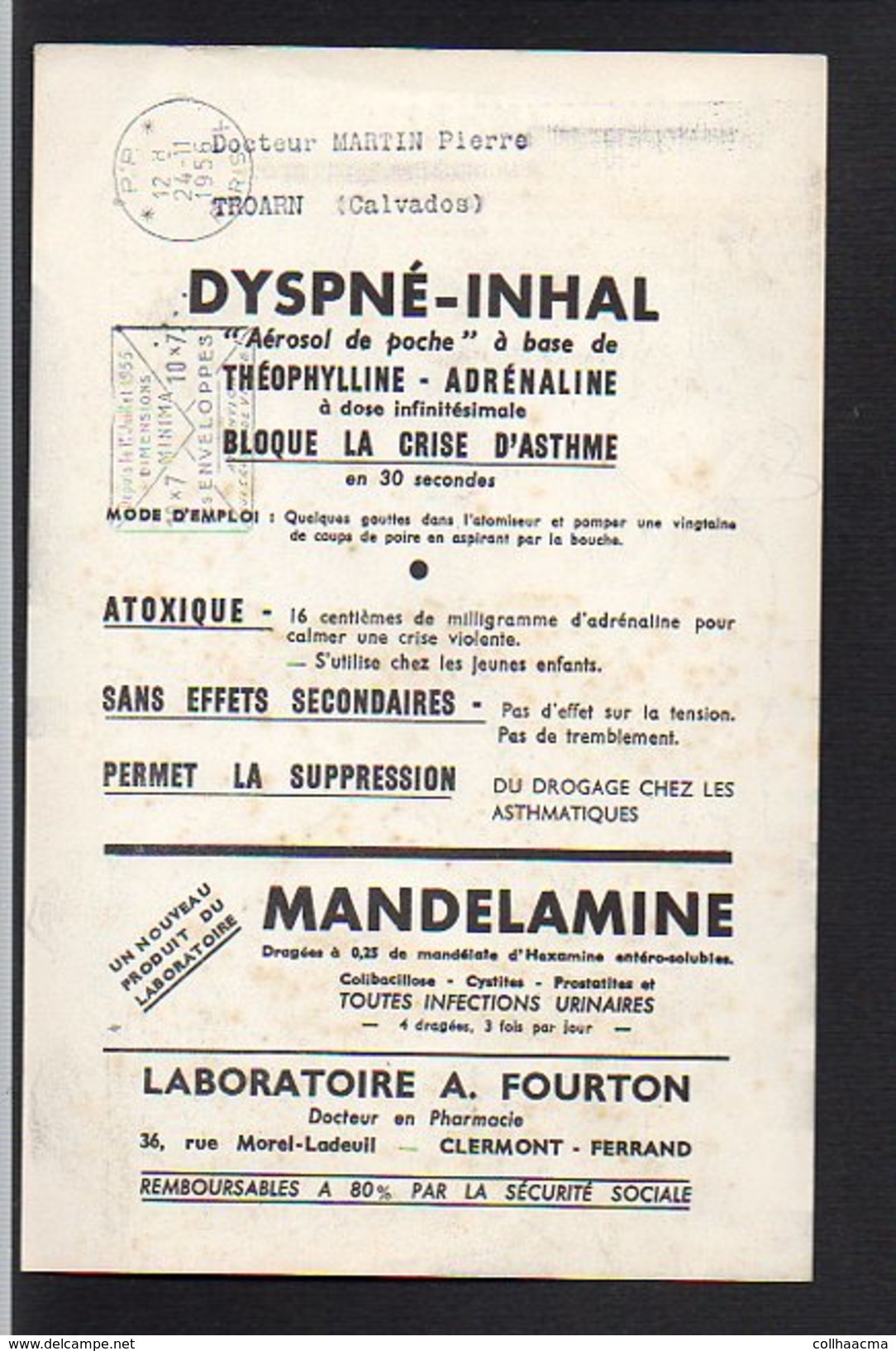 Publicité Pharmaceutique Laboratoires André Fourton / Turquie Sté Pedrelli Ticaret Galata Istanbul / Dessin à Identifier - Publicités