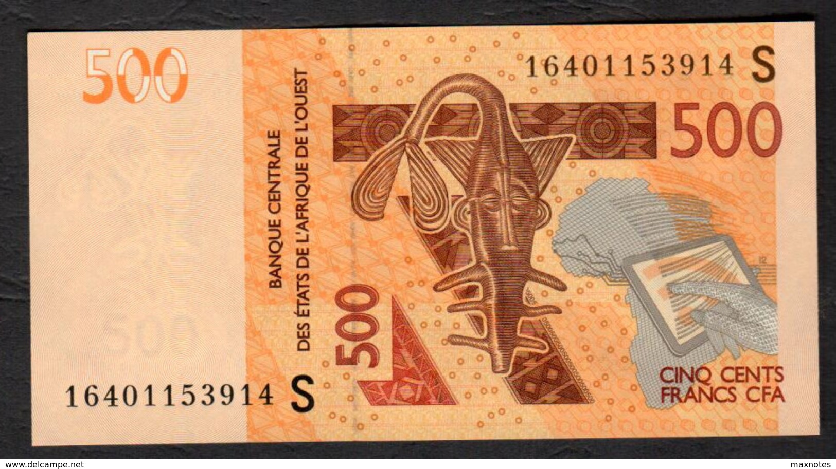 GUINEA BISSAU  ( West African States) 500 Francs - 2012 - P910S - UNC - Guinea-Bissau