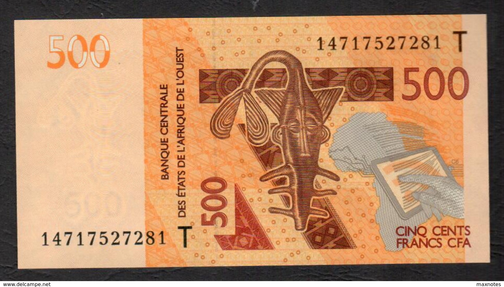 TOGO  ( West African States) 500 Francs 2012- P815T - UNC - Togo