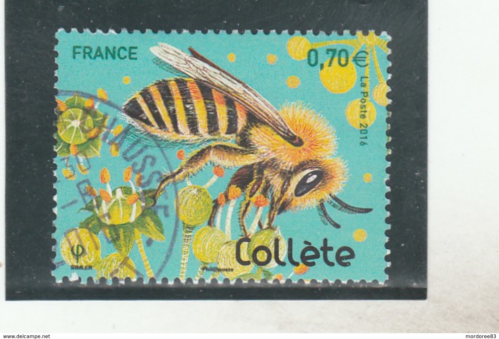 FRANCE 2016 ABEILLE COLLETE OBLITERE  YT 5051-                    TDA251 - Oblitérés