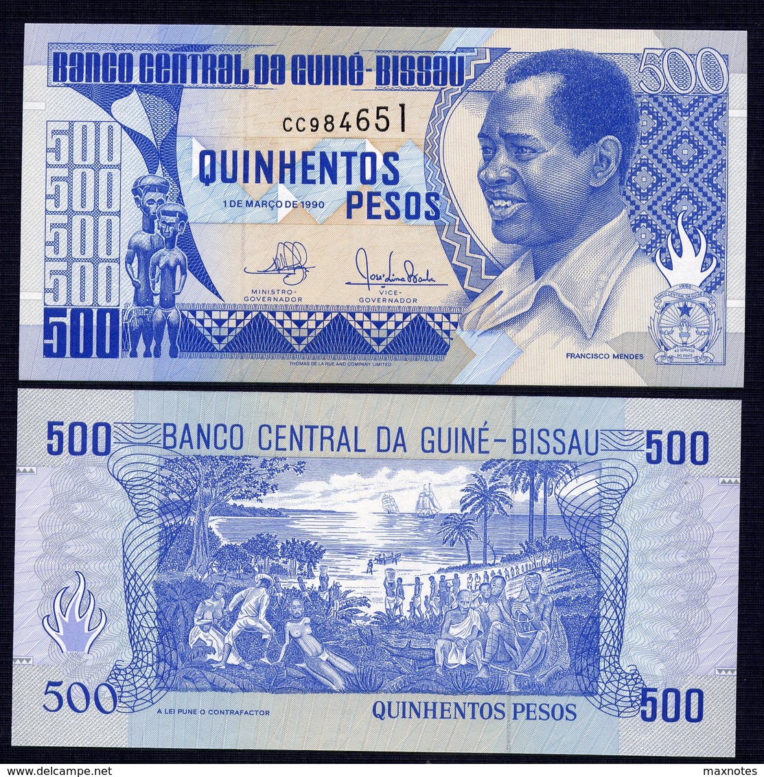 GUINEA BISSAU  500 Pesos - 1990 - UNC - Guinea–Bissau