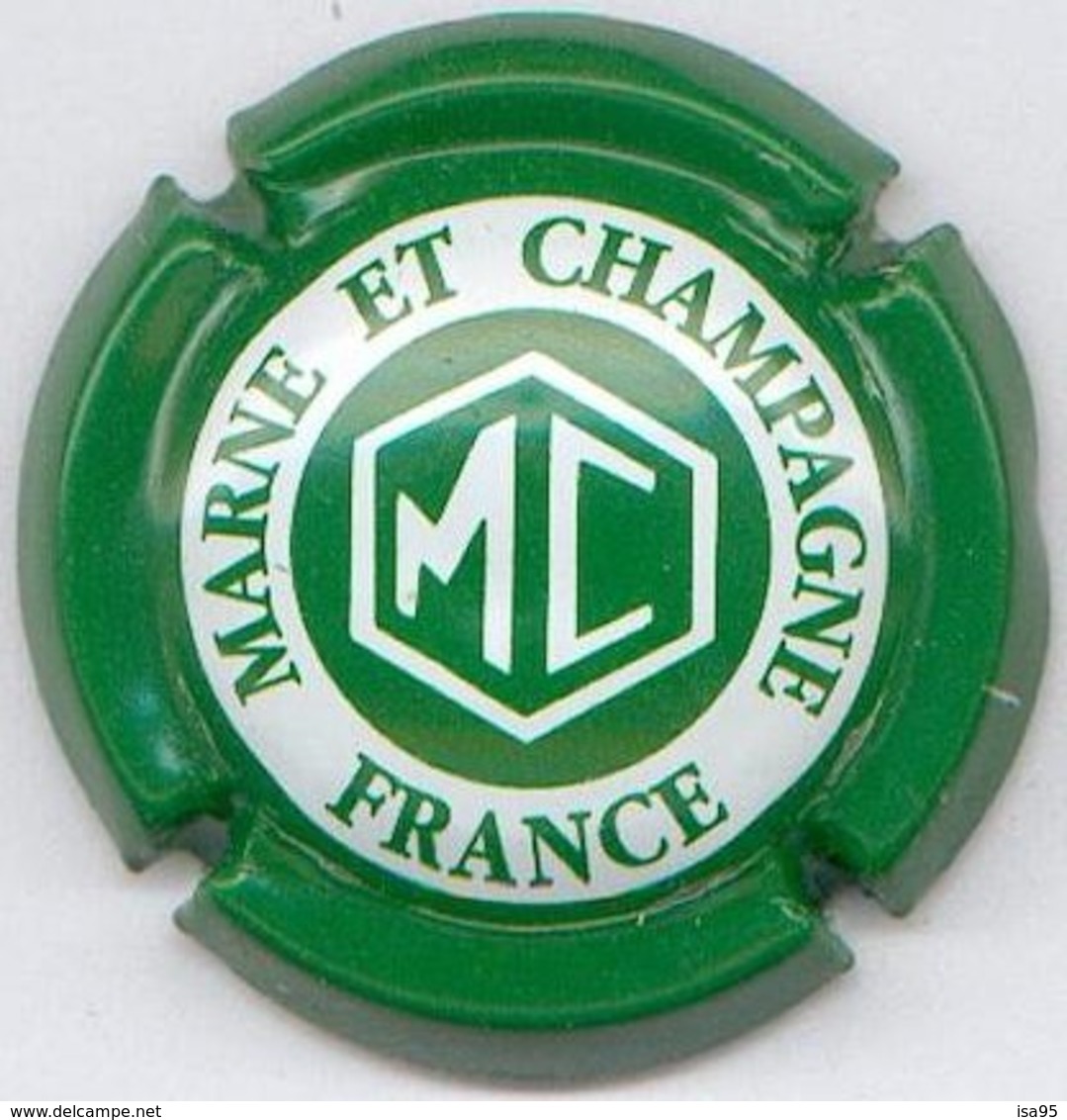 CAPSULE-CHAMPAGNE MARNE ET CHAMPAGNE N°05 Vert & Blanc - Marne Et Champagne