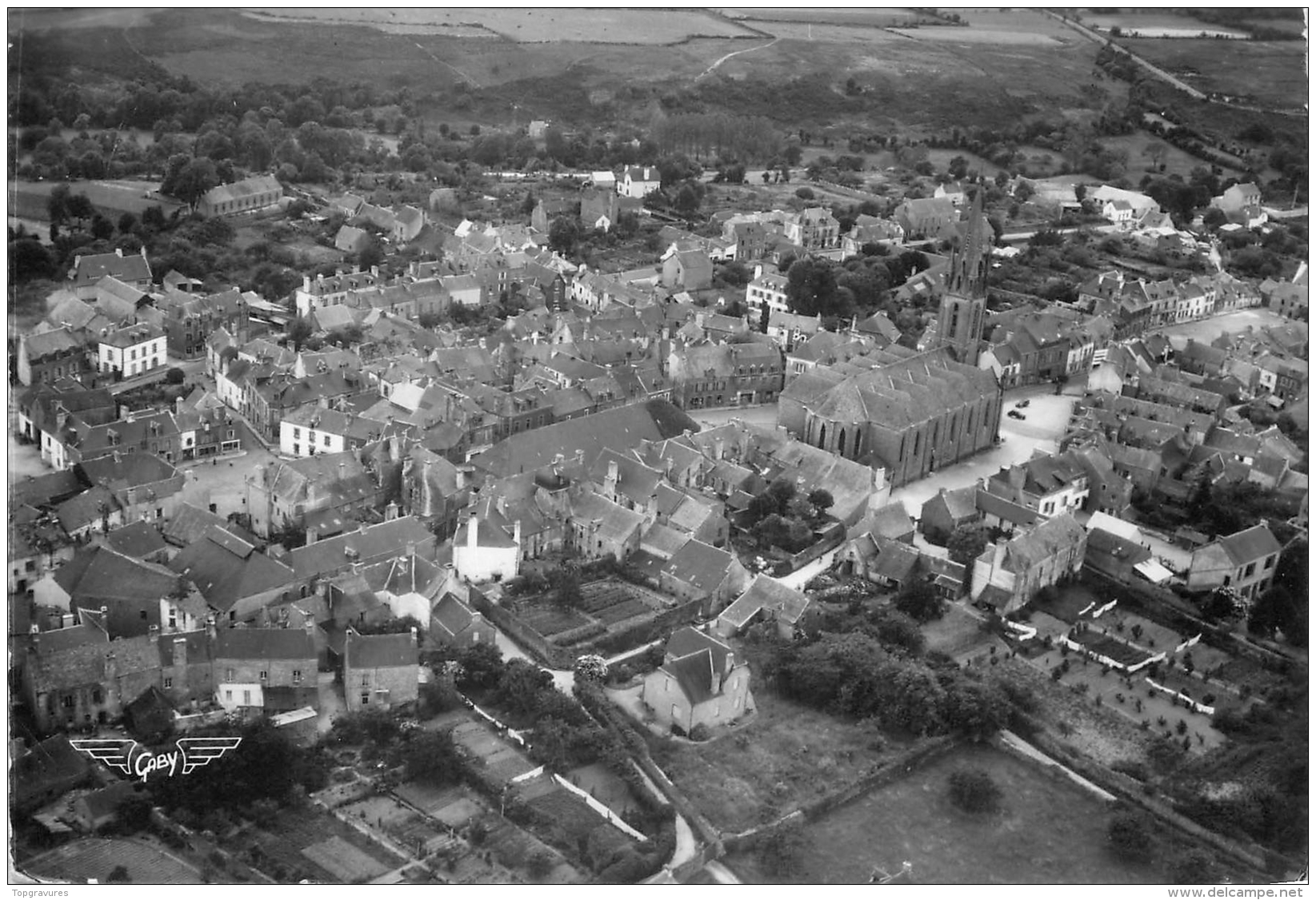 56 LA FRANCE VUE DU CIEL QUESTEMBERT VUE GENERALE - Questembert