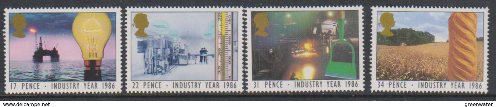 Great Britain 1986 Industry Year  4v ** Mnh (38900R) - Ongebruikt