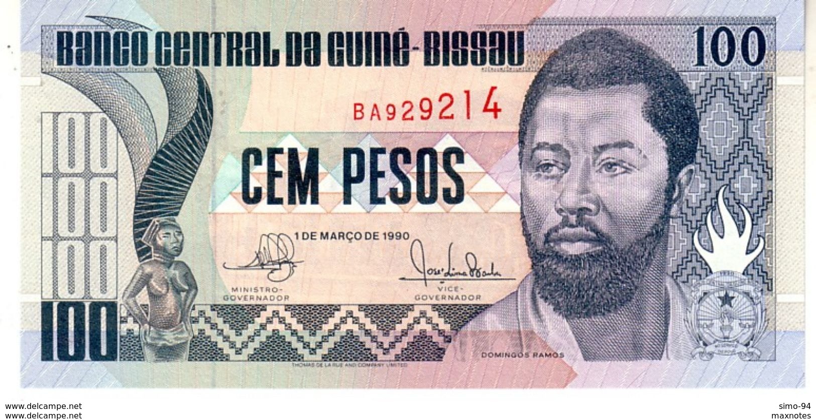 GUINEA BISSAU  100 Pesos - 1990 - UNC - Guinea-Bissau