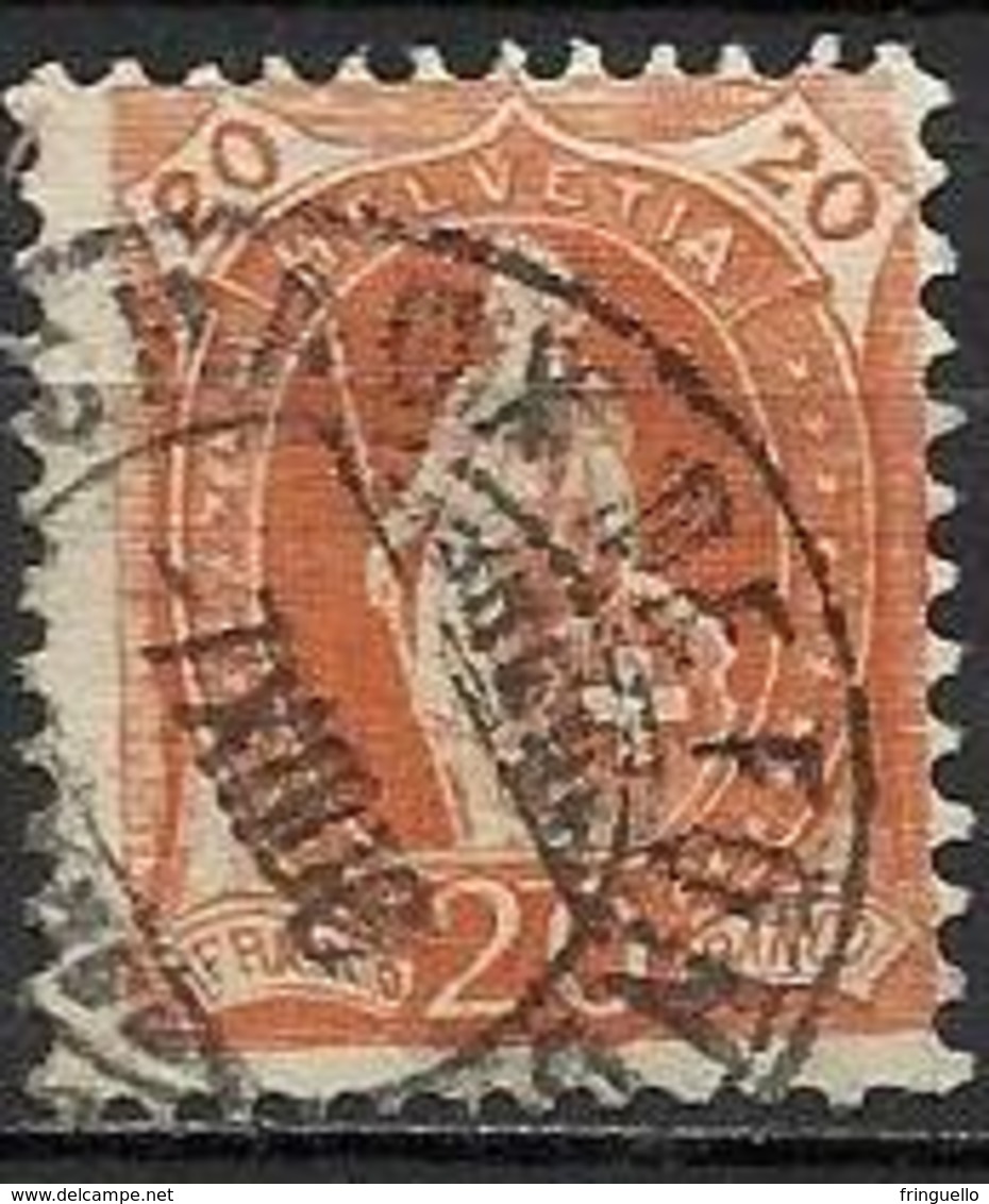 Svizzera Lotto N.A 82 Anno 1905-6 Yvert N.93 Usato - Oblitérés