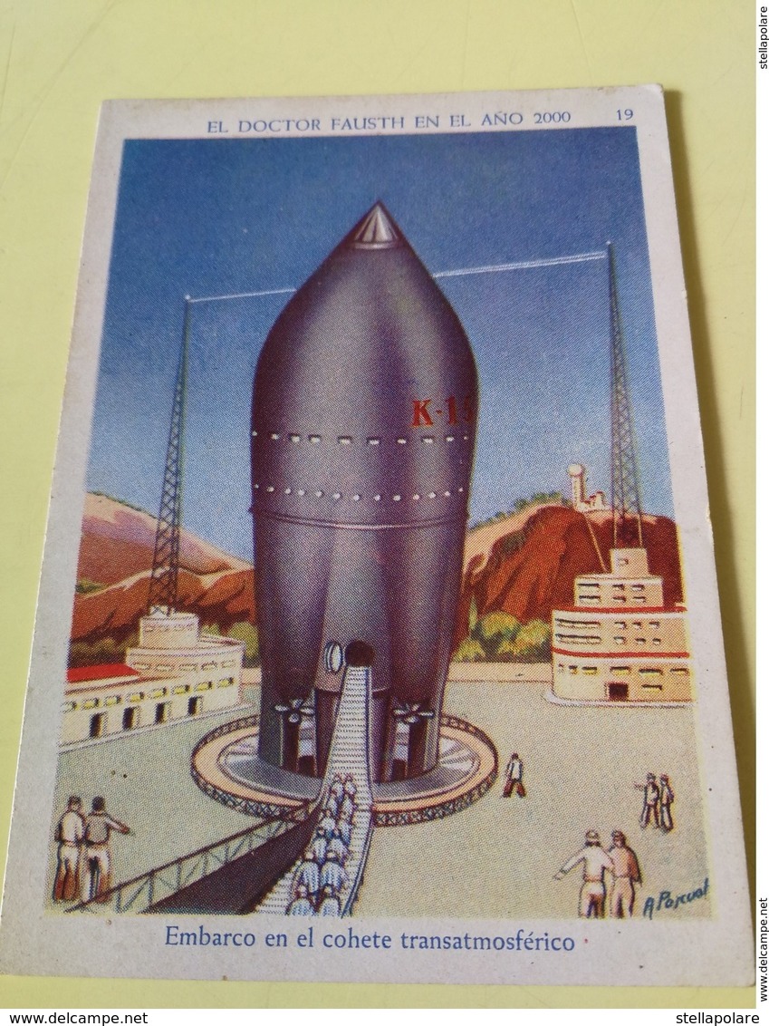 Lot Of 2 SPACE CARDS - SPANISH SPACE ADVENTURES 1936 - SCI -FI - UFO - OVNI - SOUCOUPE - Other & Unclassified