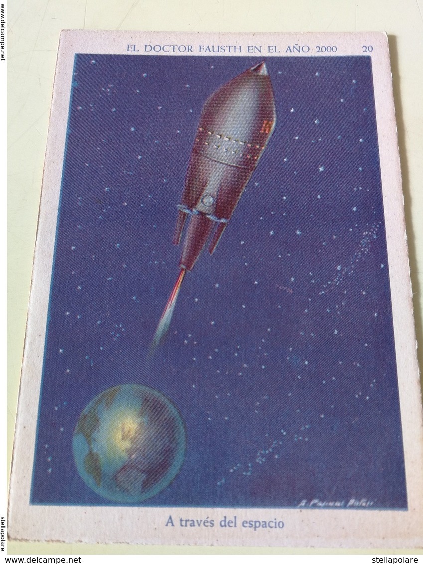 Lot Of 2 SPACE CARDS - SPANISH SPACE ADVENTURES 1936 - SCI -FI - UFO - OVNI - SOUCOUPE - Other & Unclassified