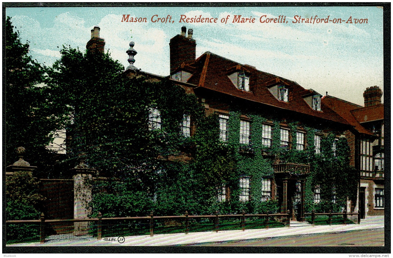 RB 1203 -  Early  Postcard - Mason Croft, Residence Of Marie Corelli - Stratford-on-Avon Warwickshire - Stratford Upon Avon