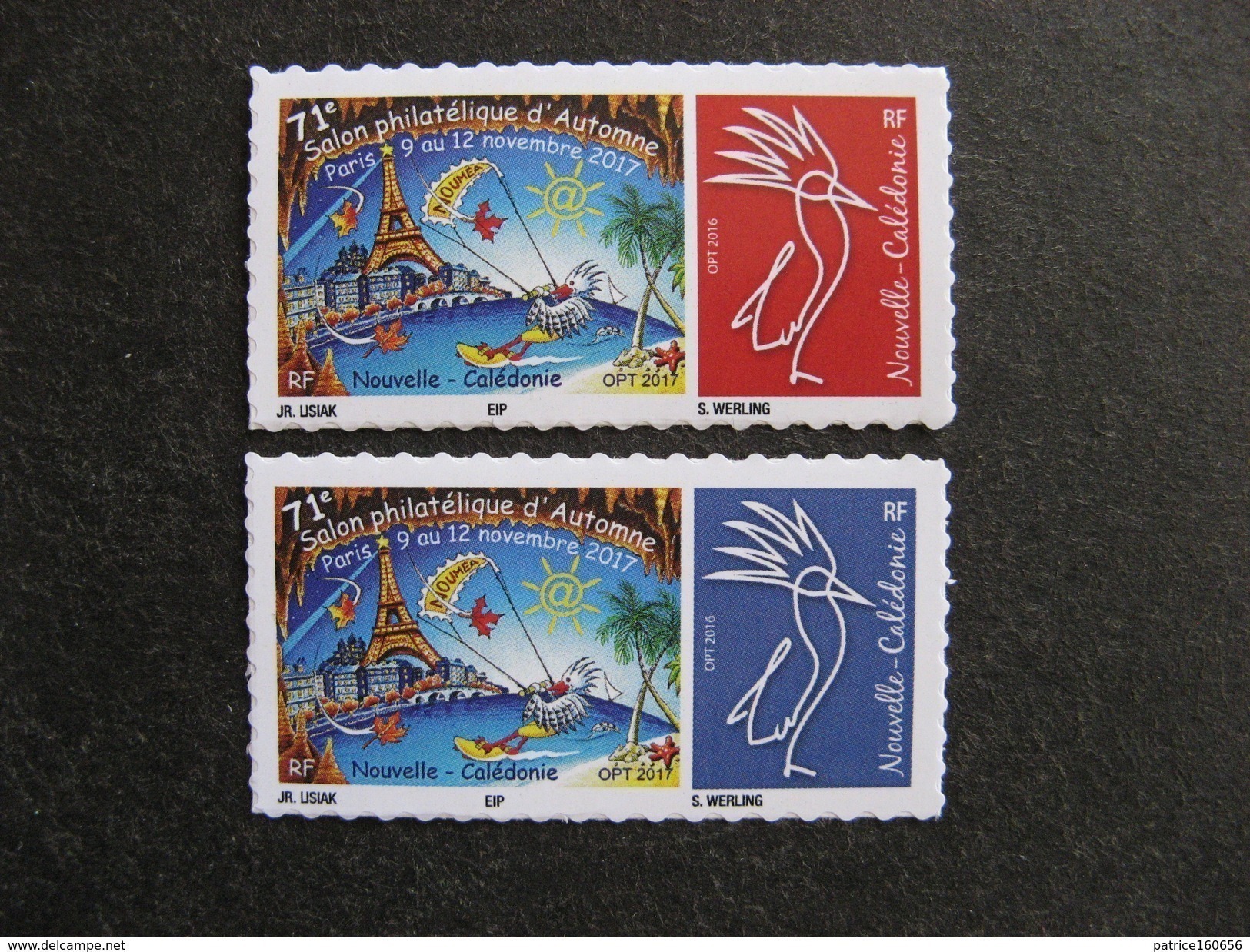 Nouvelle-Calédonie: TB Paire " 71 ° Salon Philatélique D'Automne, Paris Du 09 Au 12 Novembre 2017", Neufs XX . - Unused Stamps