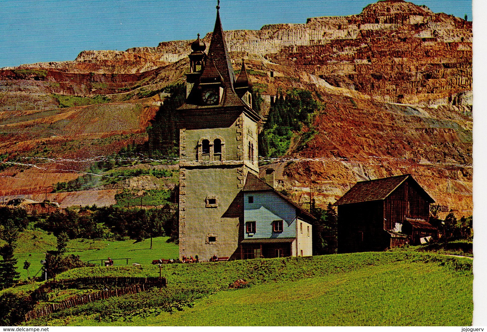 Eisenerz Stelermark Schichtturm Mit Erzberg ( église - Eisenerz