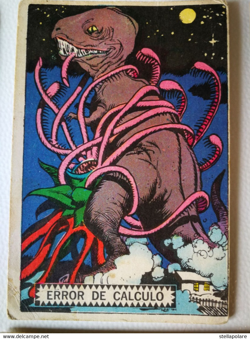 PLATOS VOLADORES AL ATAQUE ORIGINAL SPACE CARDS 21/100 Oesterheld y Alberto Breccia - ARGENTINA 1971 MARS ATTACKS STYLE