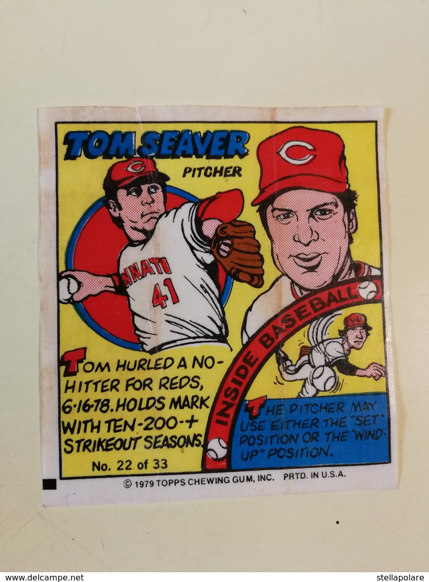 TOPPS BUBBLE GUM WAX WRAPPERS BASEBALL 1979 TOM SEAVER - Other & Unclassified