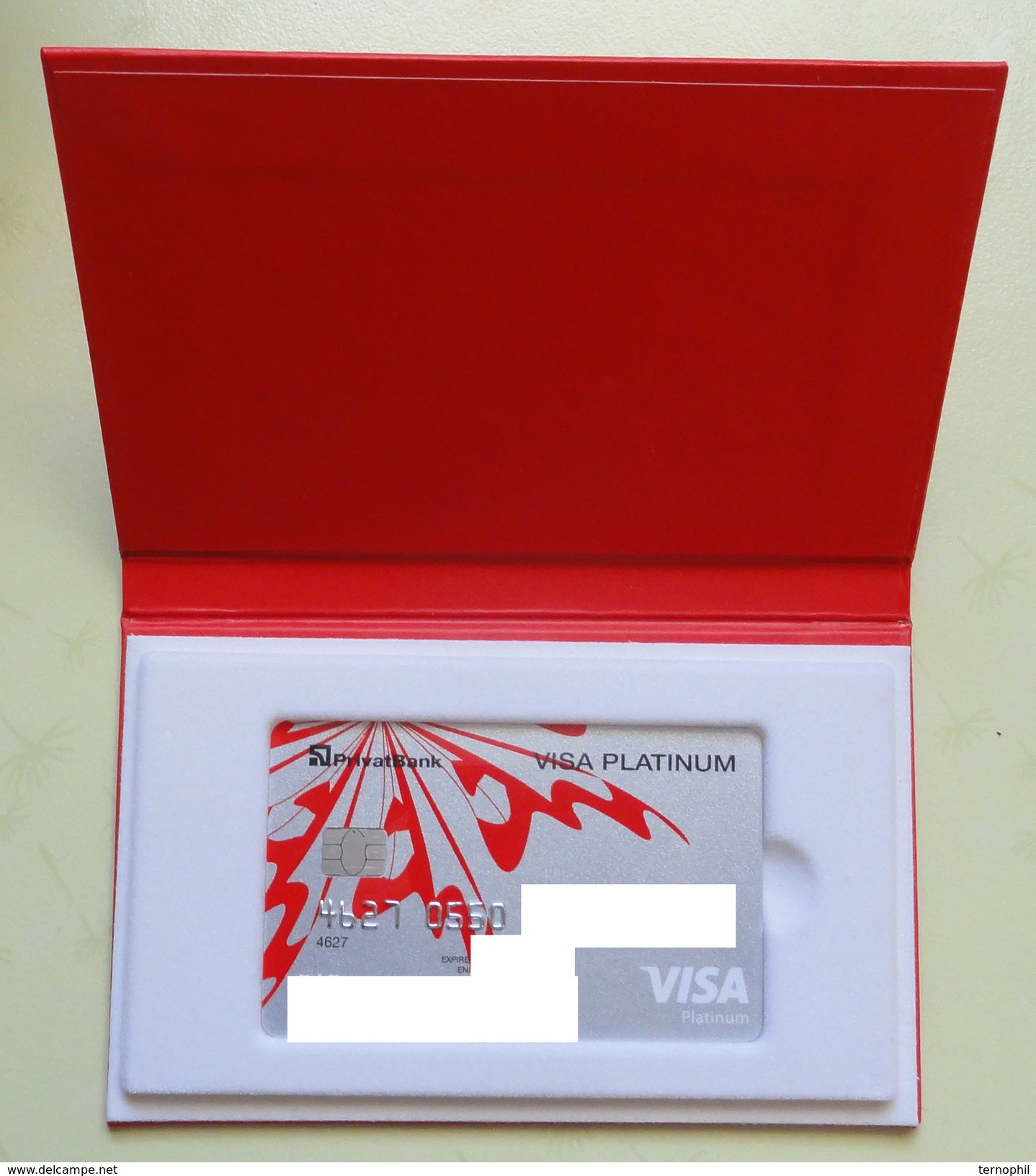 Bank Cards Visa Lady Platinum. Ukraine. Privatbank. 0346 - Credit Cards (Exp. Date Min. 10 Years)