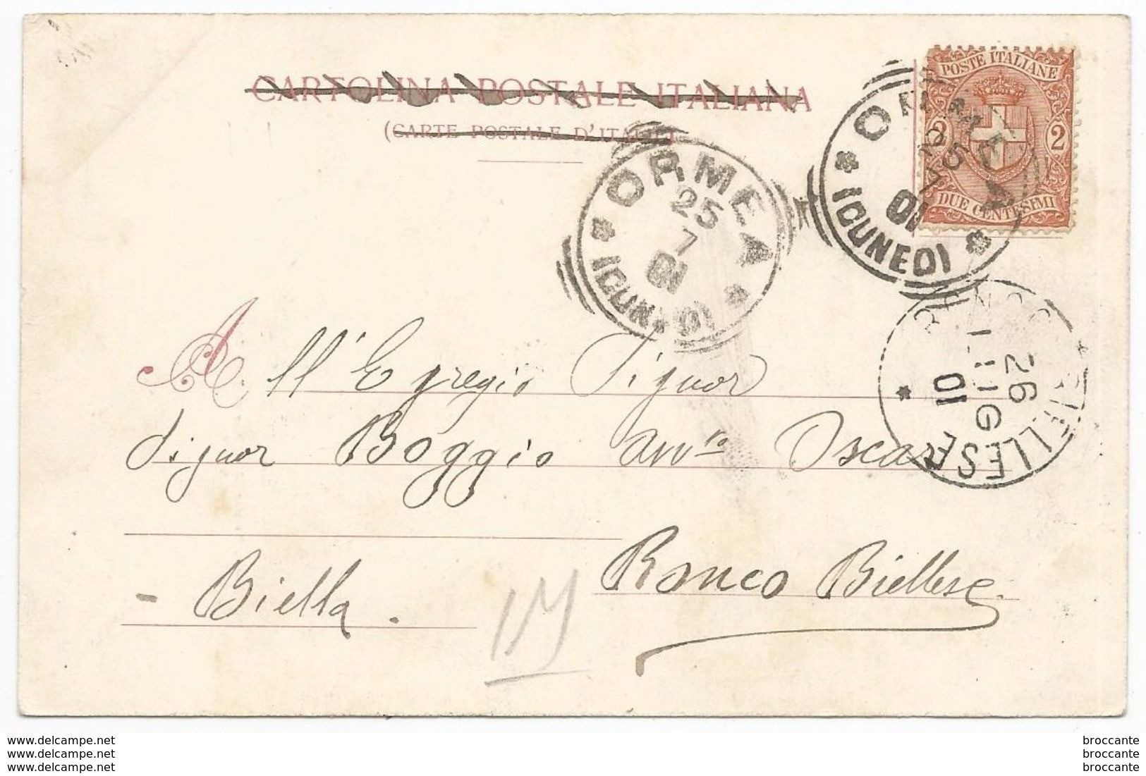 PIEVE DI TECO ( Imperia ) PANORAMA -  Viaggiata  1901 - Altri & Non Classificati