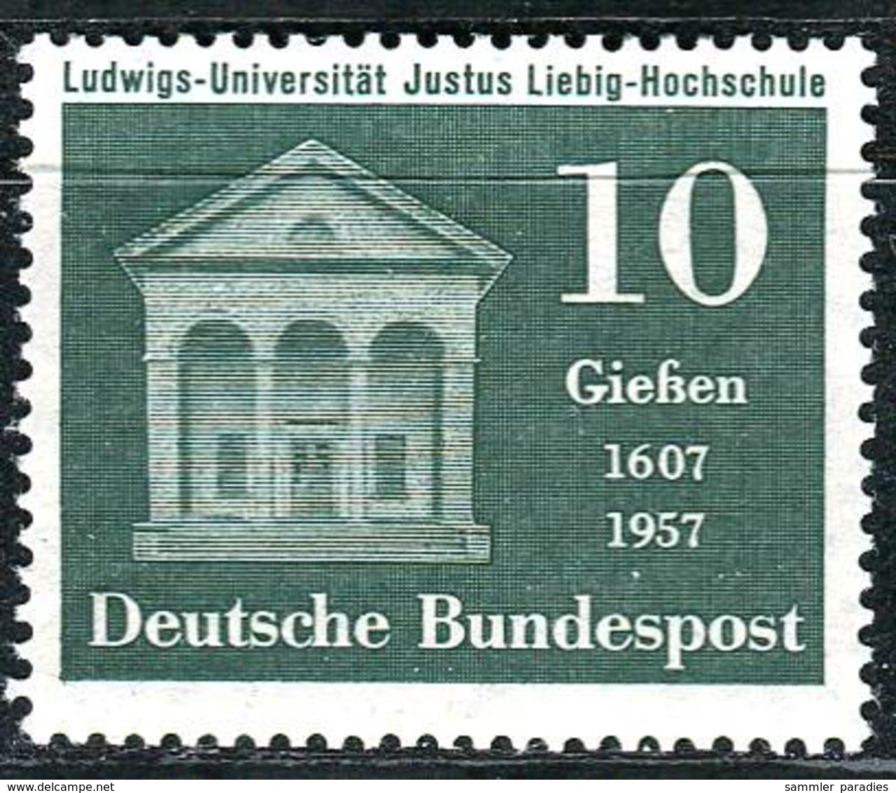 BRD - Mi 258 - ** Postfrisch (B) - 10Pf      350 Jahre Ludwigs-Uni Und J.v.Liebig-Hochschule Gießen - Nuovi