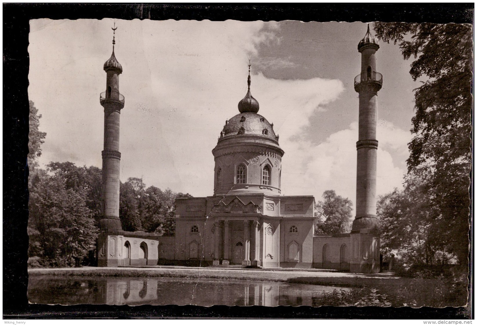 Schwetzingen - S/w Schloßgarten Moschee - Schwetzingen