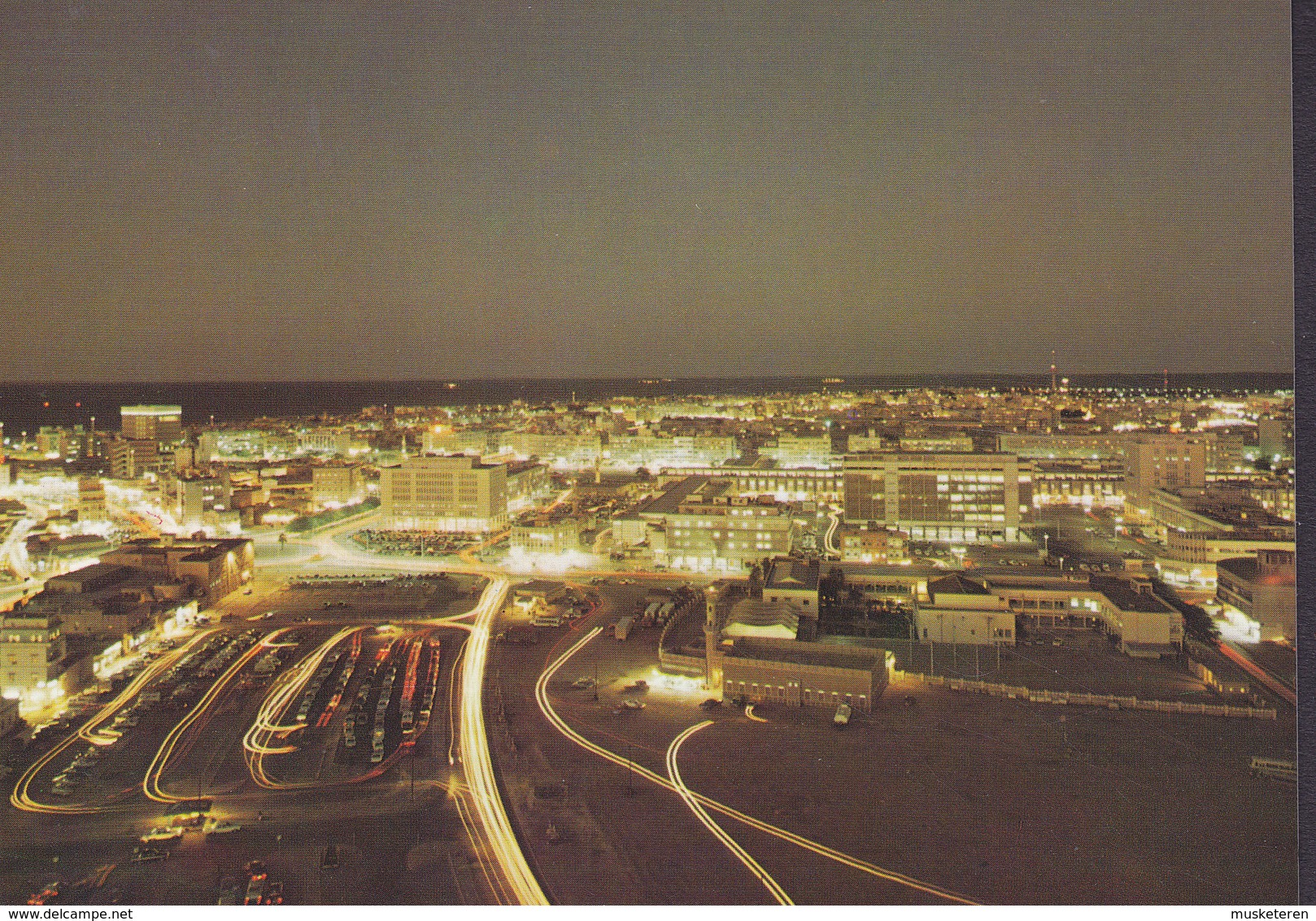 Kuwait PPC A General View Of Kuwait City At Night (2 Scans) - Kuwait