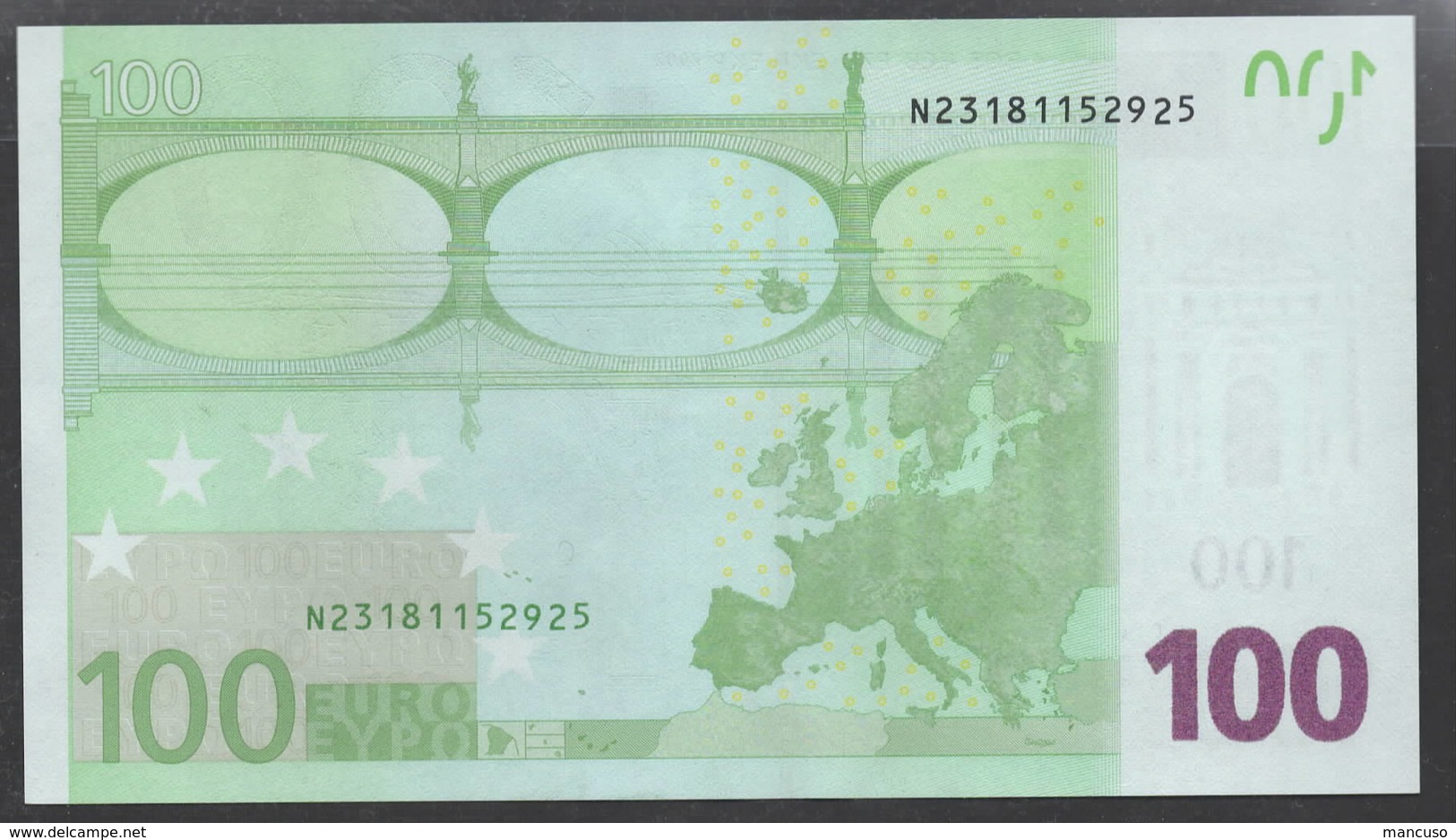 AUSTRIA N 100 EURO  F011 C2  - DRAGHI   UNC - 100 Euro