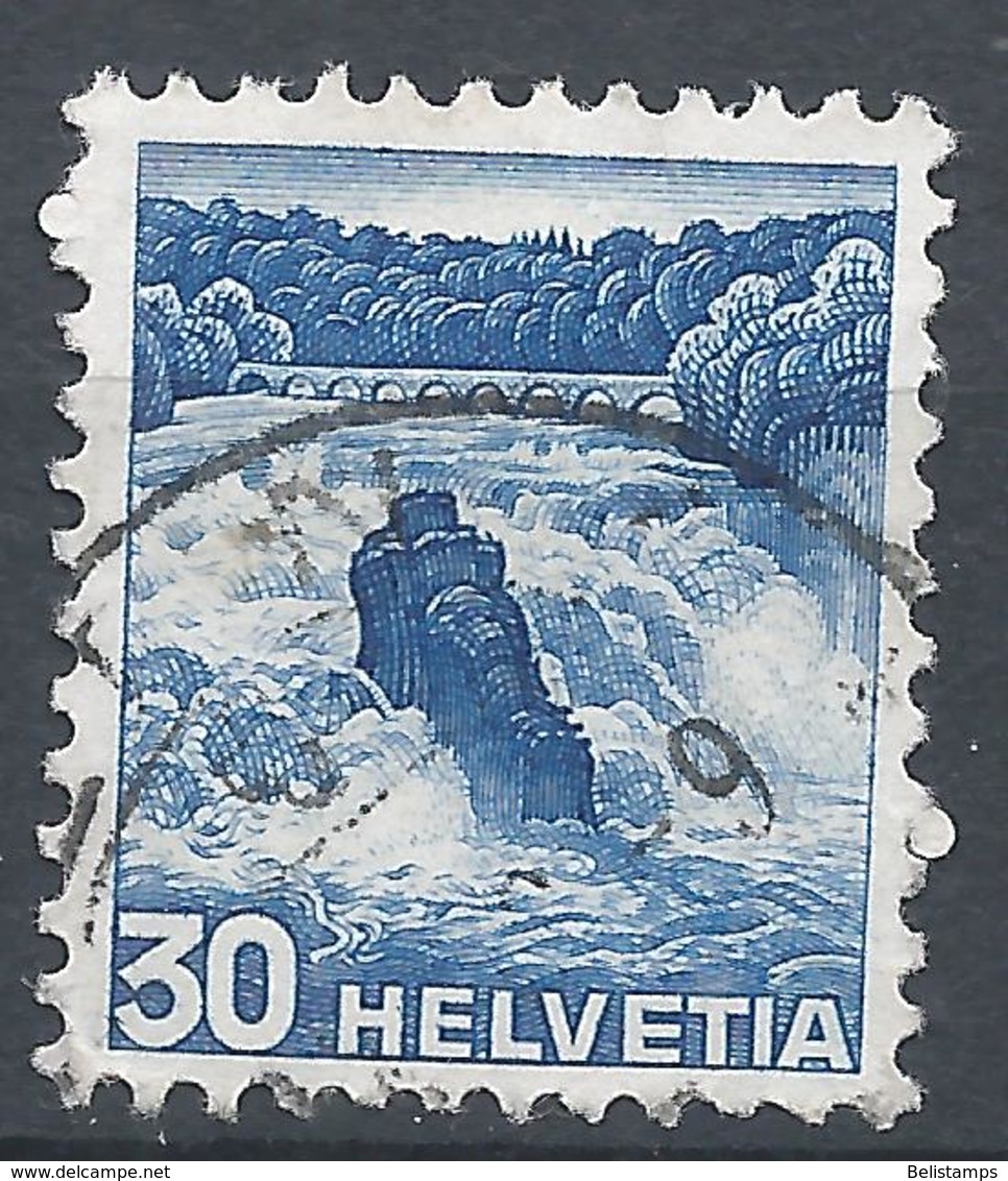 Switzerland 1936. Scott #234 (U) Rhine Falls - Oblitérés