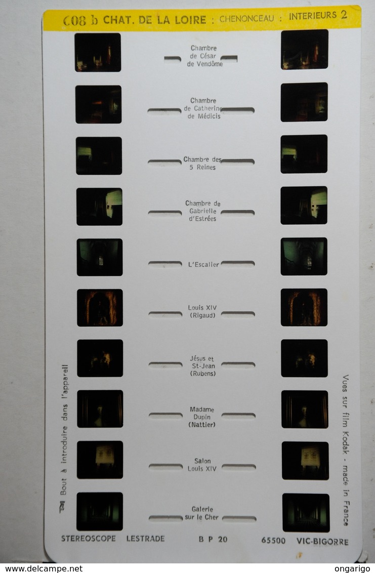 LESTRADE :  608 B   CHAT. DE LA LOIRE : CHENONCEAU - INTÉRIEURS 2 - Stereoscopes - Side-by-side Viewers
