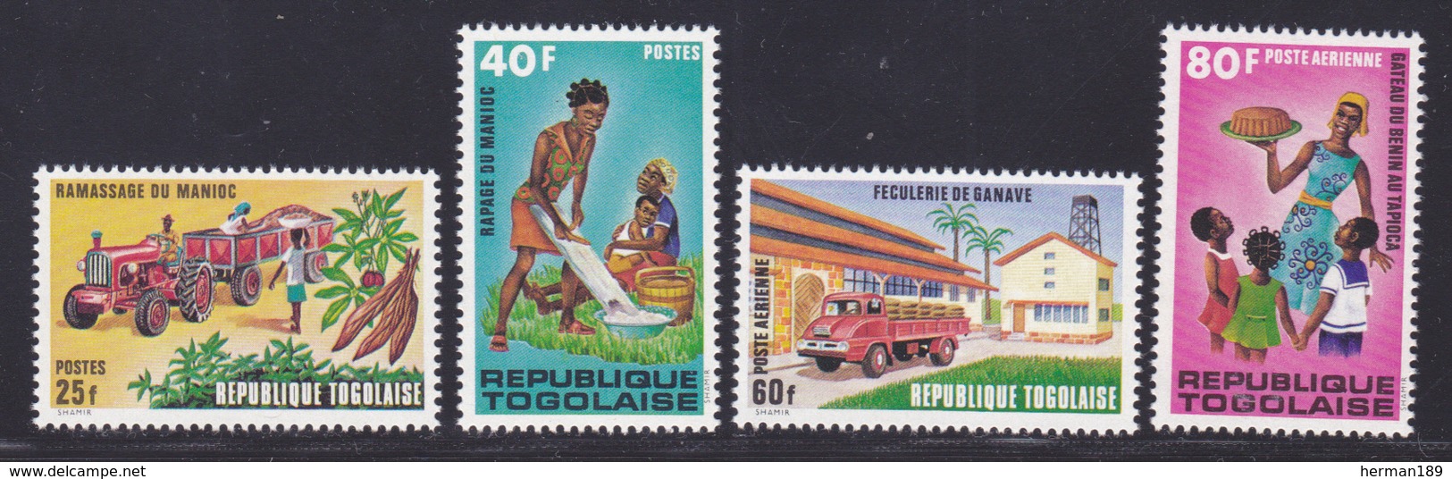 TOGO N°  744 & 745, AERIENS N° 178 1 179 ** MNH Neufs Sans Charnière, TB (D7331) Industrie Du Manioc - Togo (1960-...)
