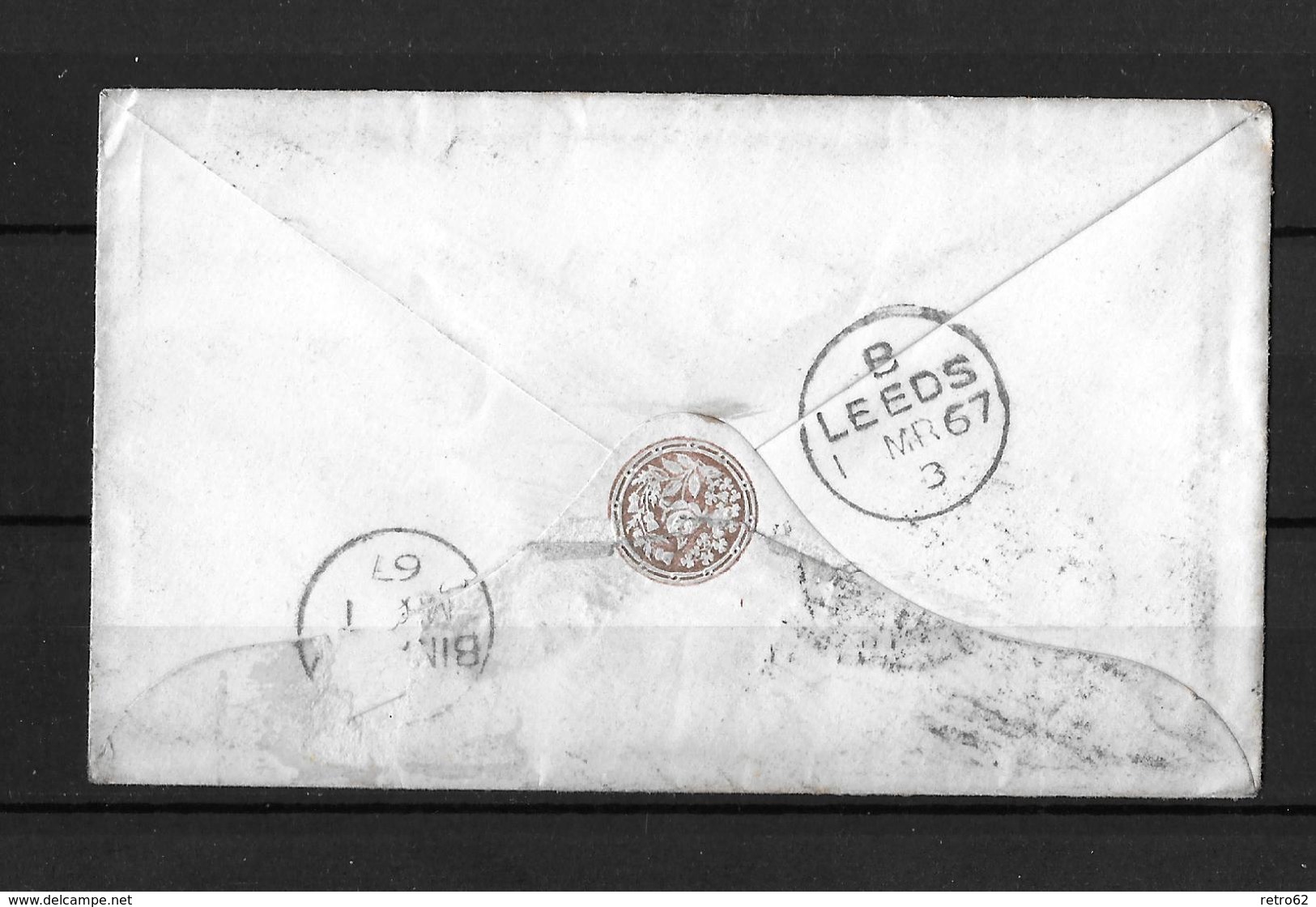 1867 Great Britain → QV 1d Pink PS Letter London E.C. Cover To Bingley, Yorkshire - Other & Unclassified