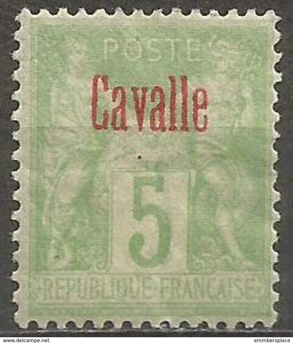 Cavalla - 1900 Sage 5c MH *   Mi 7  Sc 2S - Unused Stamps