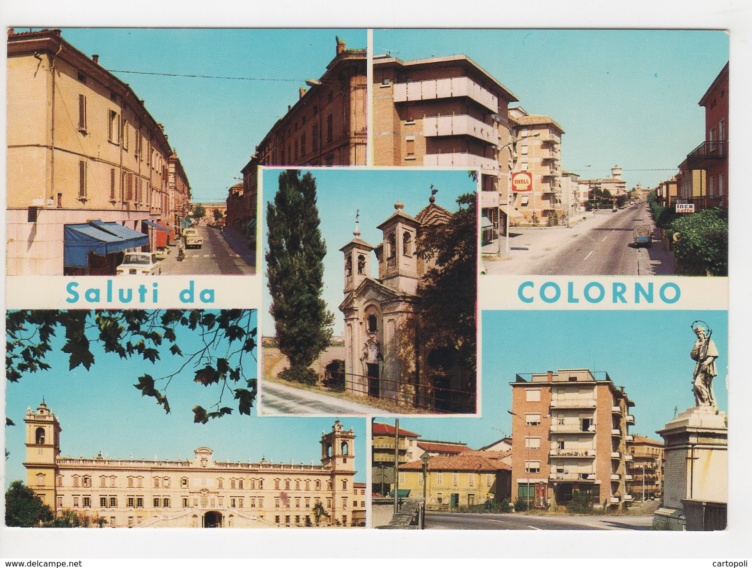 ^ SALUTI DA COLORNO PARMA VEDUTE PANORAMA 130 - Parma