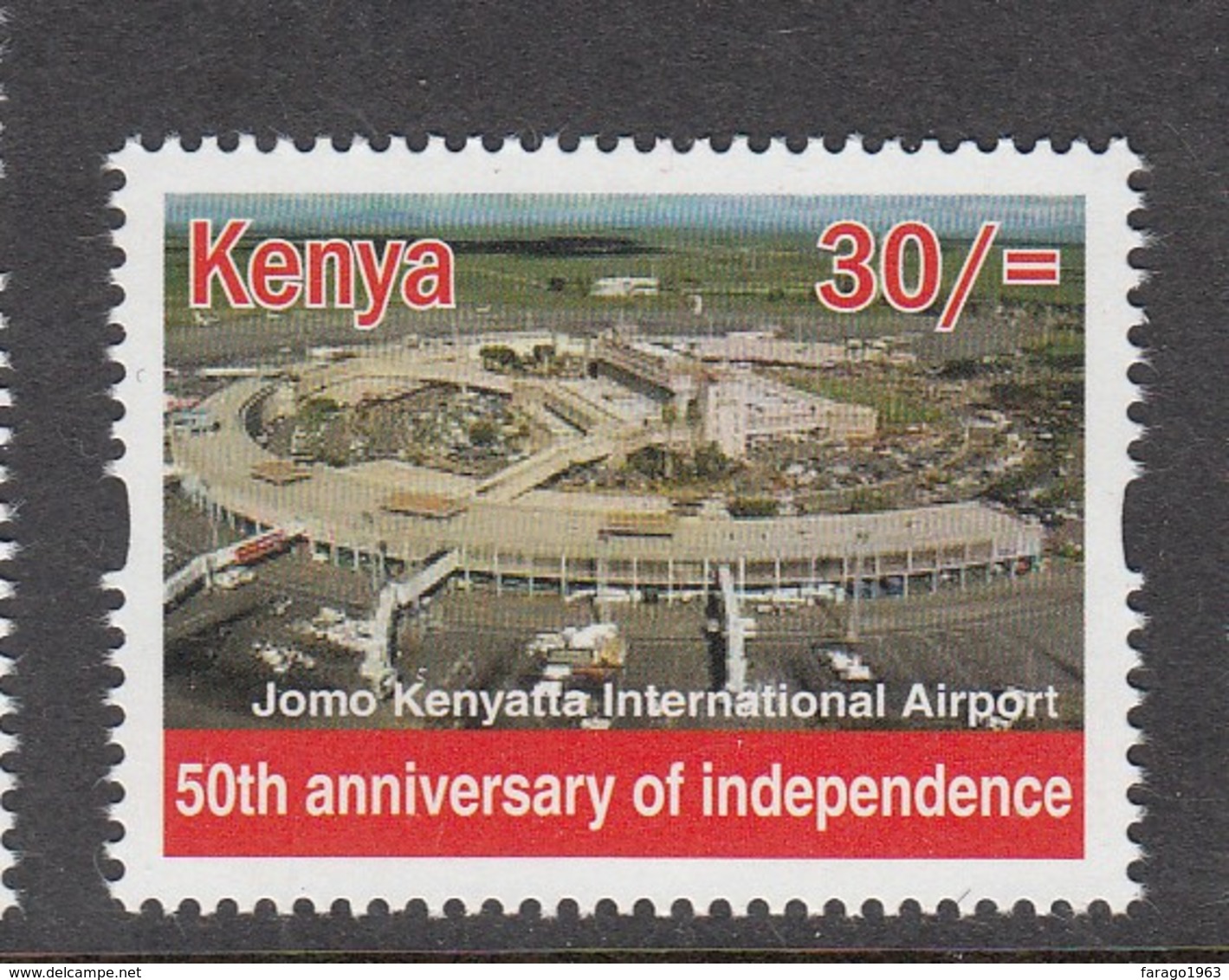 Kenya 2013 30/- JKIA Airport - Taken Out Of Sheet Of 25 Different Stamps - Cheaper Than Buying Sheet!! - Autres (Air)