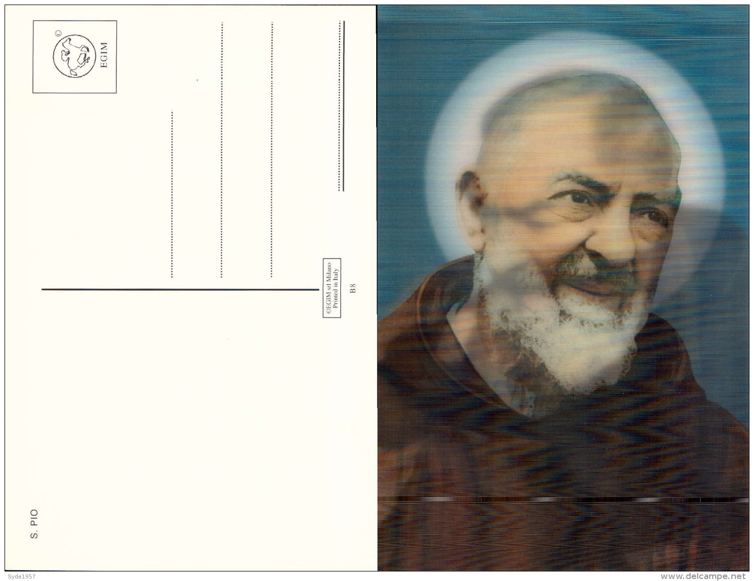 Padre Pio - Hologramme ( 3D) - Saints