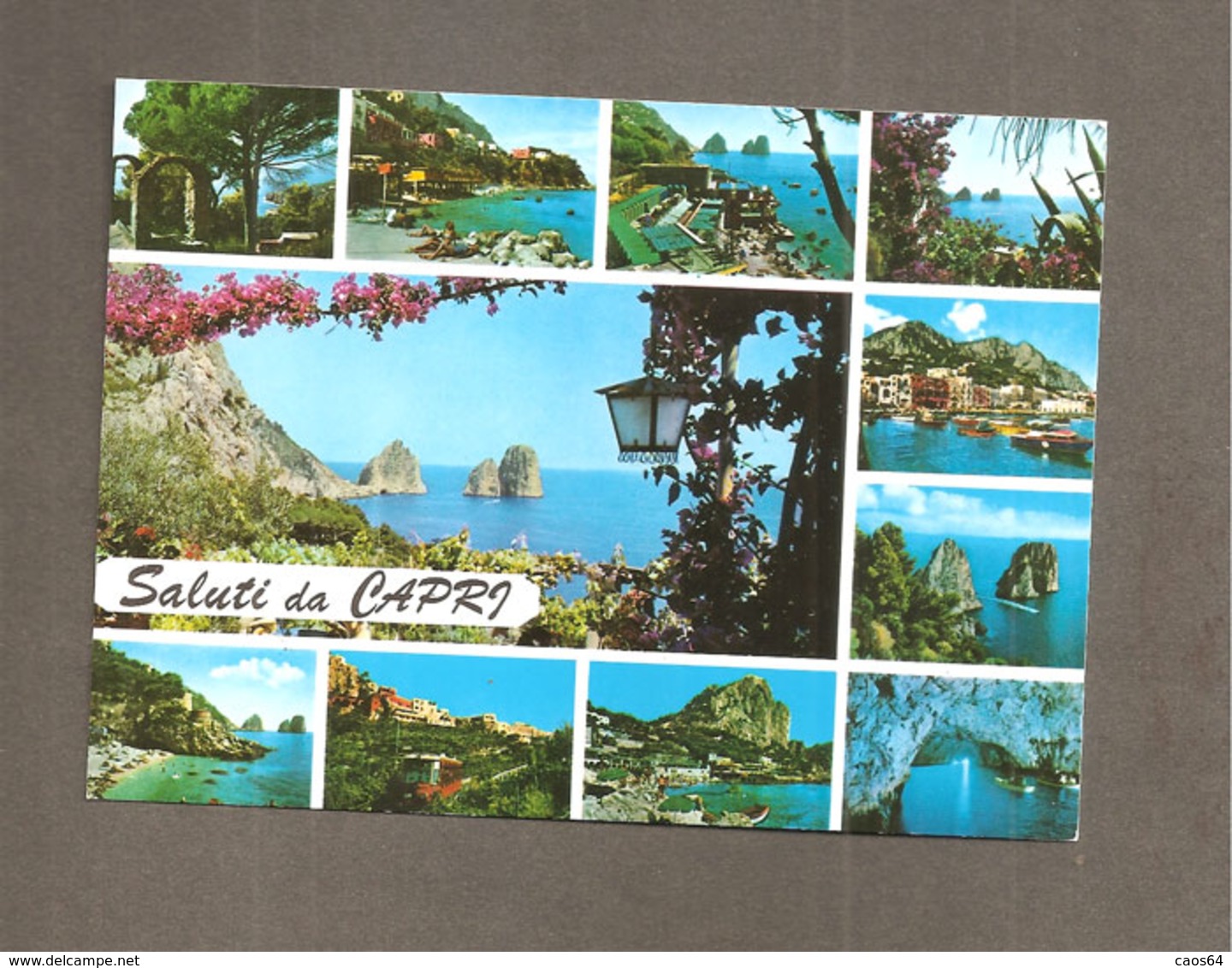 CAPRI SALUTI  DA VEDUTE   CARTOLINA  NON  VIAGGIATA - Altri & Non Classificati