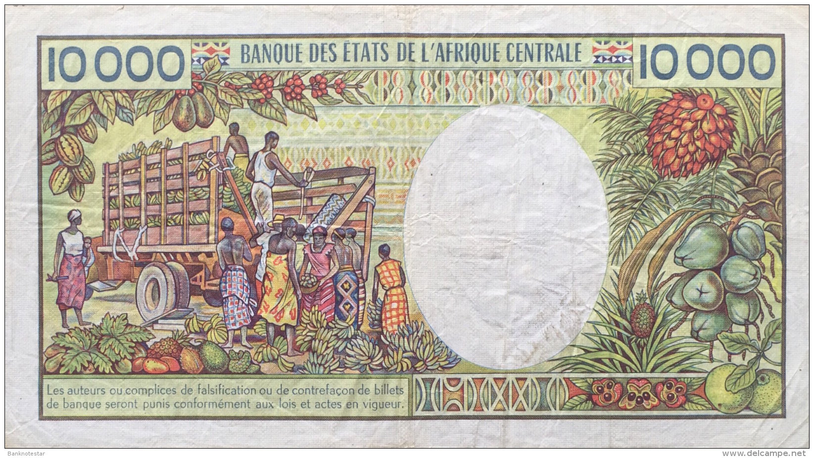 Gabon 10.000 Francs, P-7a - Gabun