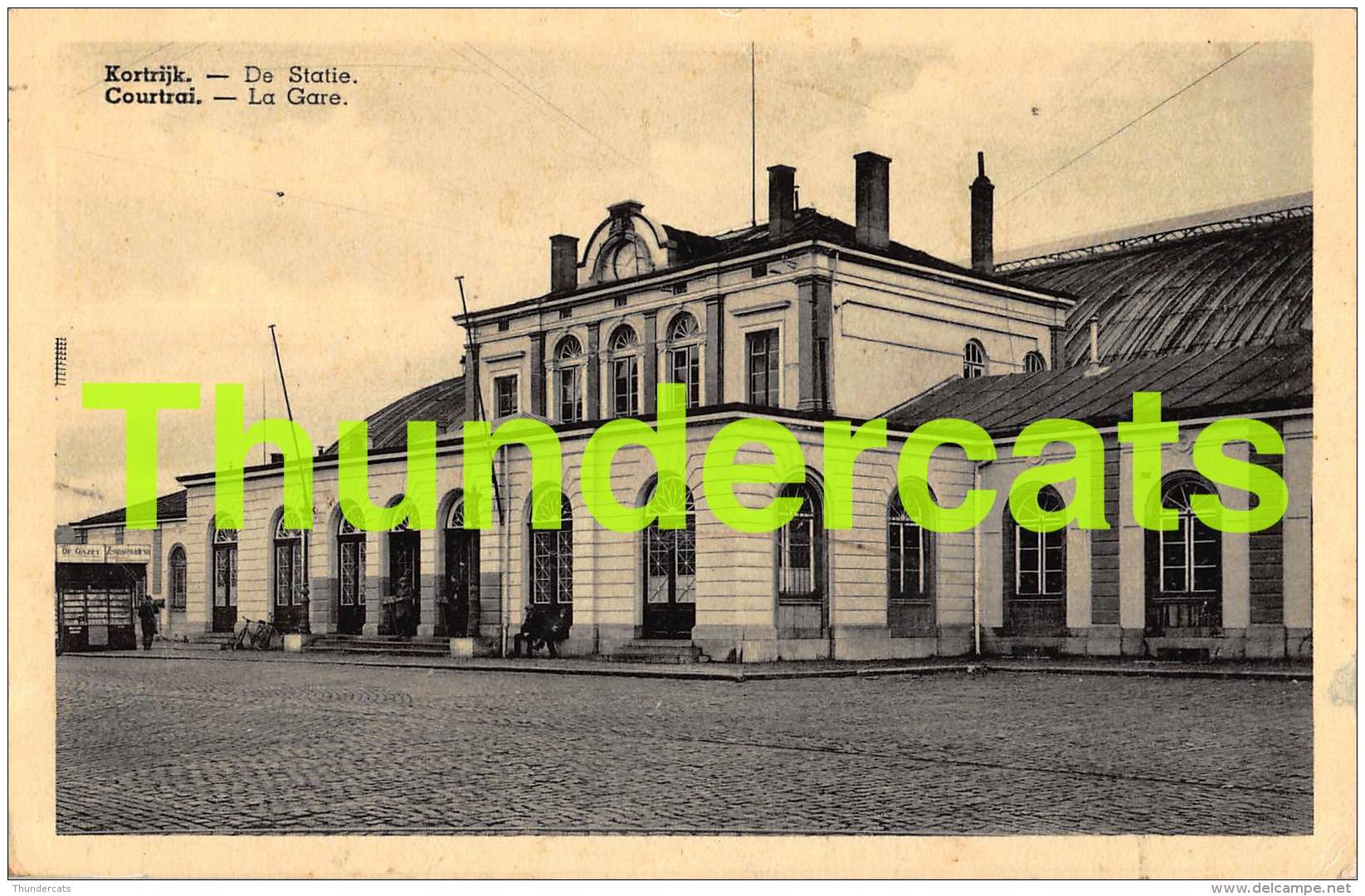 CPA KORTRIJK COURTRAI DE STATIE LA GARE - Kortrijk