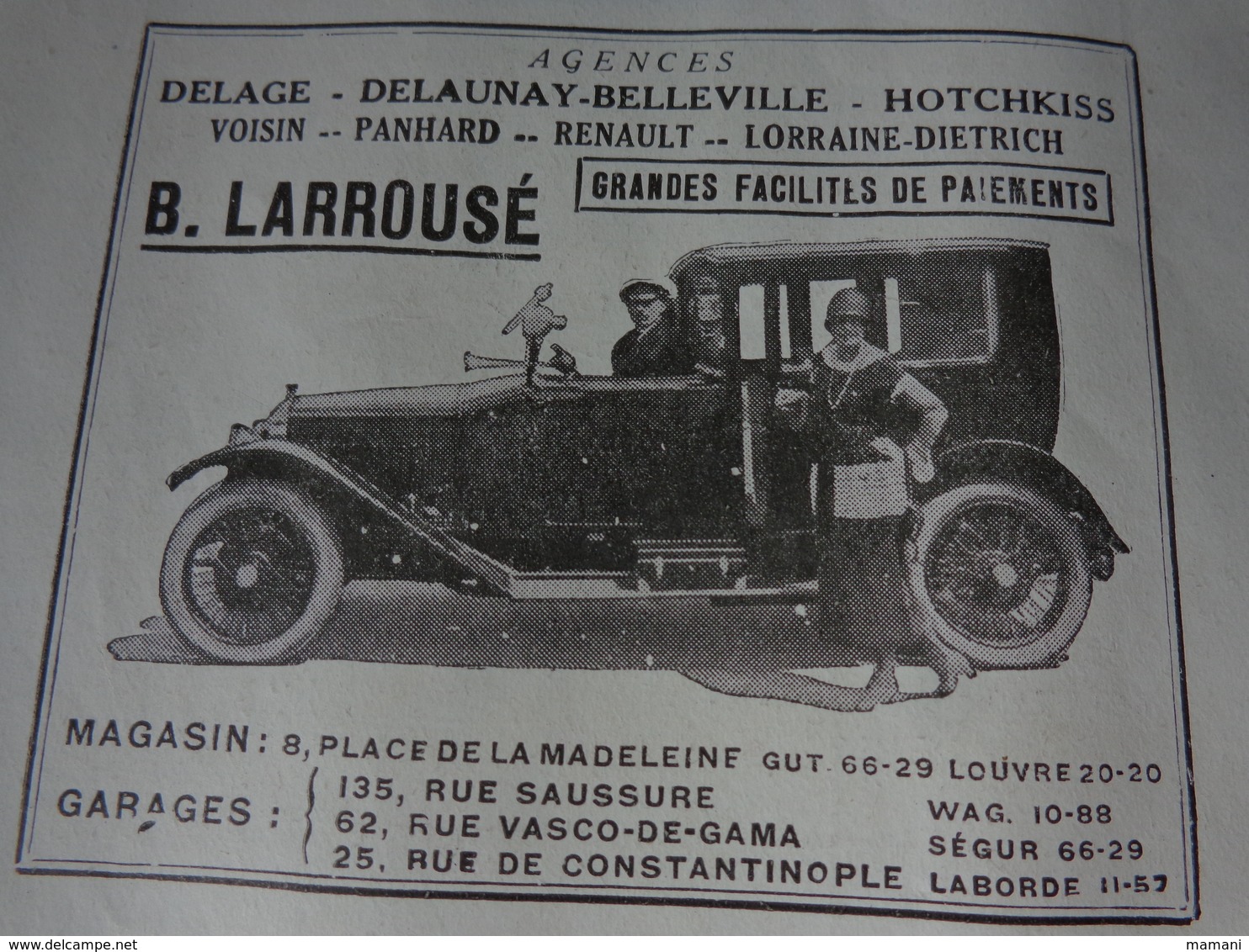 PROGRAMME CIRQUE/CIRCUS PROGRAMME 1928 -voiture-unic-gaveau-etc..