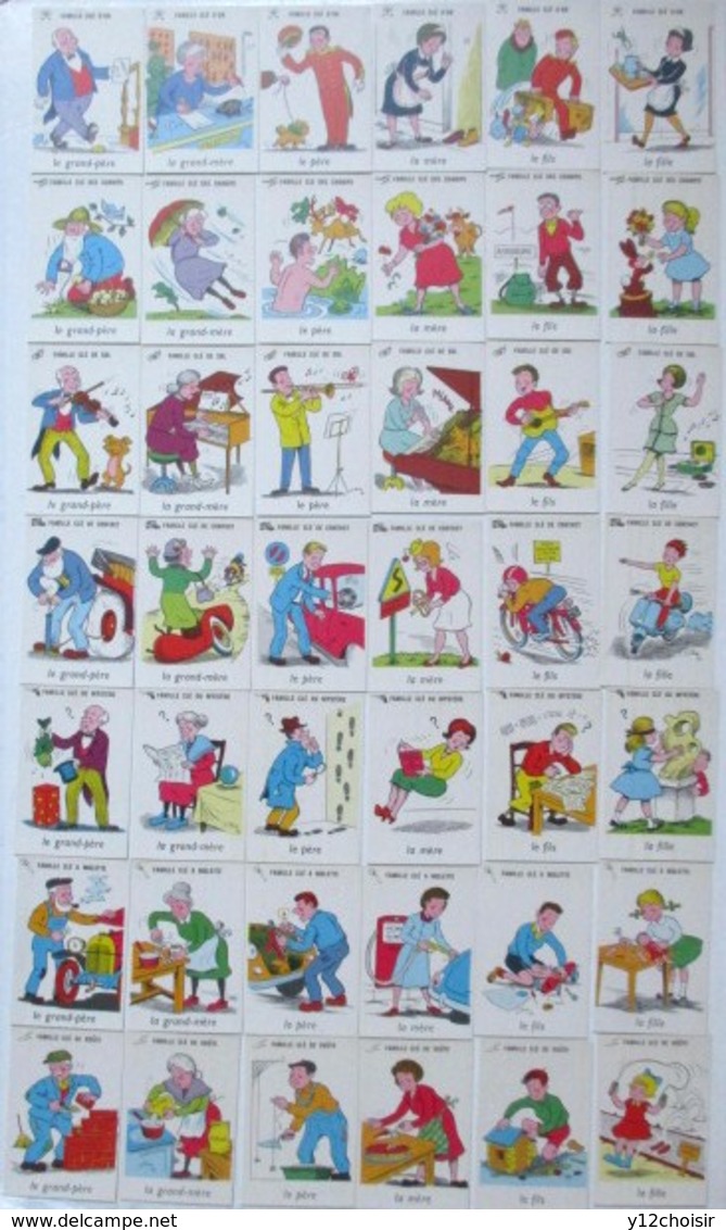 JEU DE CARTES 7 SEPT FAMILLES " CLES "    SCOOTER