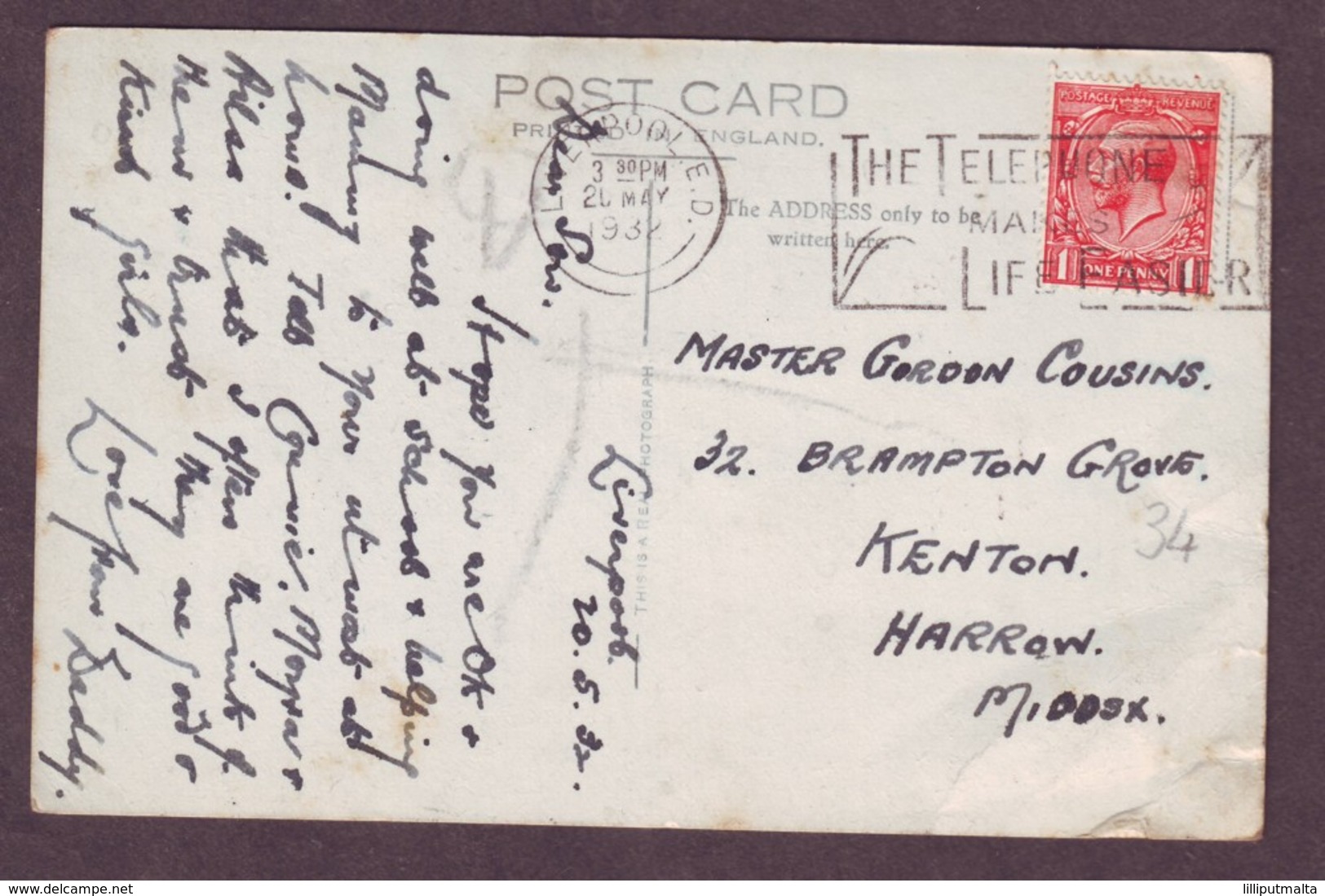 1932 Lancashire England Used Postcard Showing Various Scenes Of Liverpool United Kingdom - Blackpool
