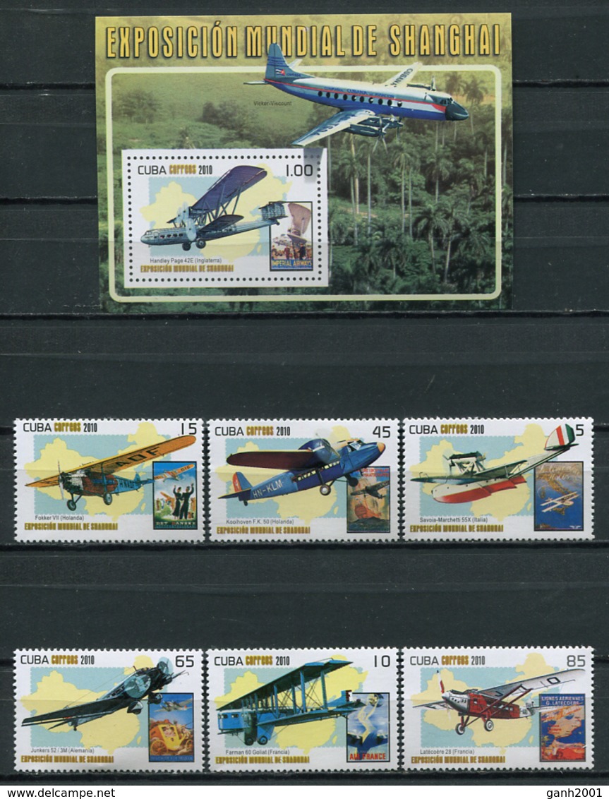 Cuba 2010 / Aviation Airplanes Aircrafts MNH Aviacion Luftfahrt / Cu8538  C3 - Aviones